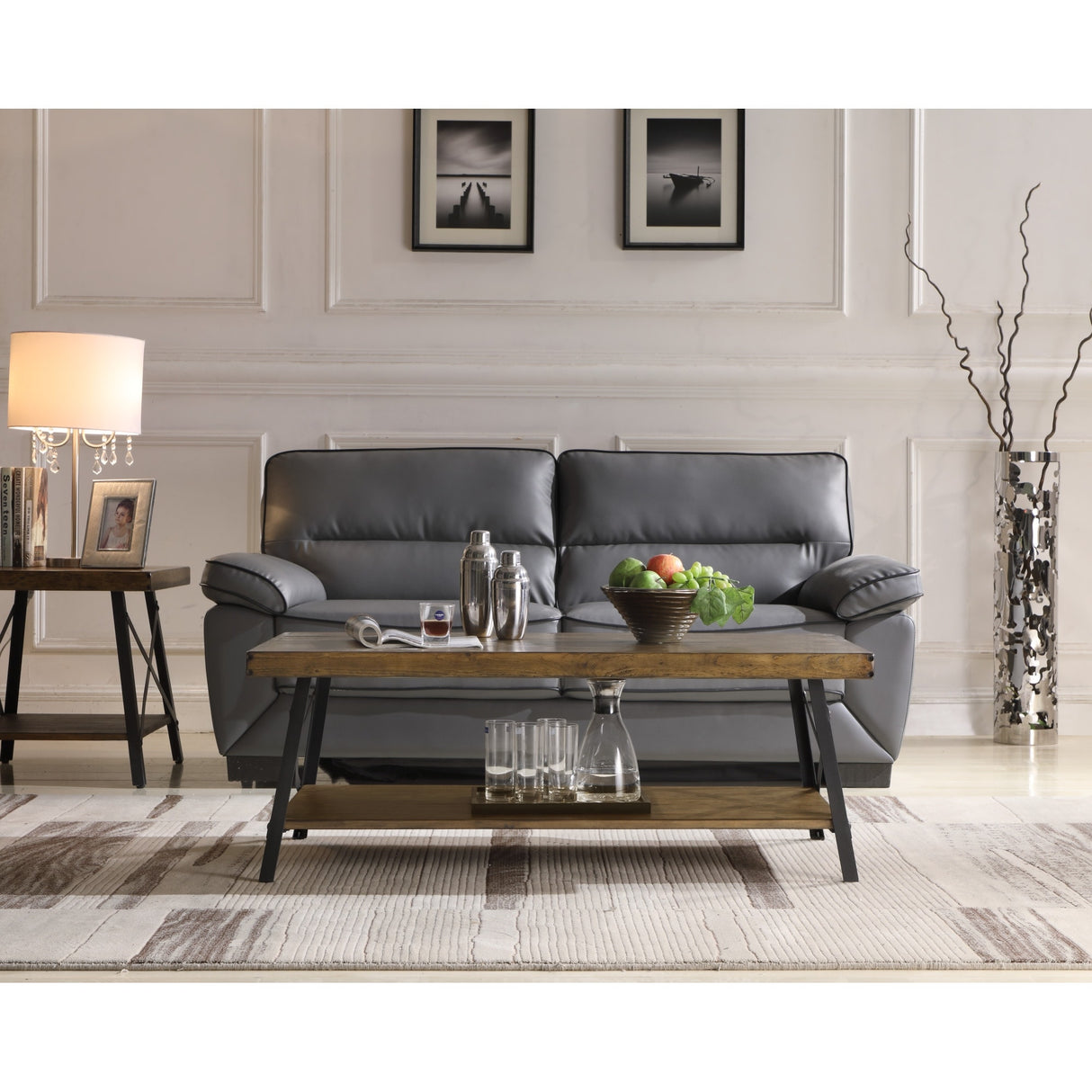 Carbon Loft Oliver Modern Rustic Wood End Table