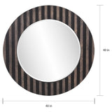 Carbon Loft Rombolt Round Mirror