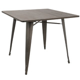 Carbon Loft Samira 36" Industrial Farmhouse Dining Table