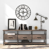 Carbon Loft Tirith Industrial Farmhouse Table Lamp with Pulley System