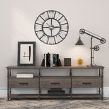 Carbon Loft Tirith Industrial Farmhouse Table Lamp with Pulley System