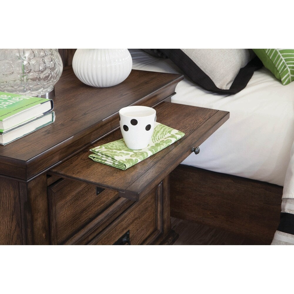 Carbon Loft Ventimiglia 2-drawer Nightstand with Pull Out Tray