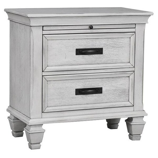Carbon Loft Ventimiglia 2-drawer Nightstand with Pull Out Tray