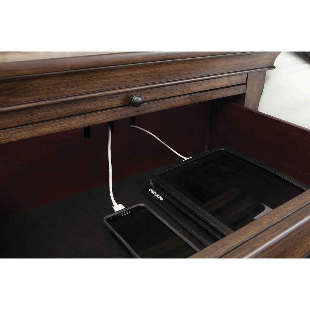Carbon Loft Ventimiglia 2-drawer Nightstand with Pull Out Tray