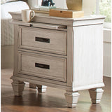 Carbon Loft Ventimiglia 2-drawer Nightstand with Pull Out Tray
