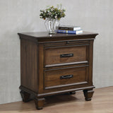 Carbon Loft Ventimiglia 2-drawer Nightstand with Pull Out Tray