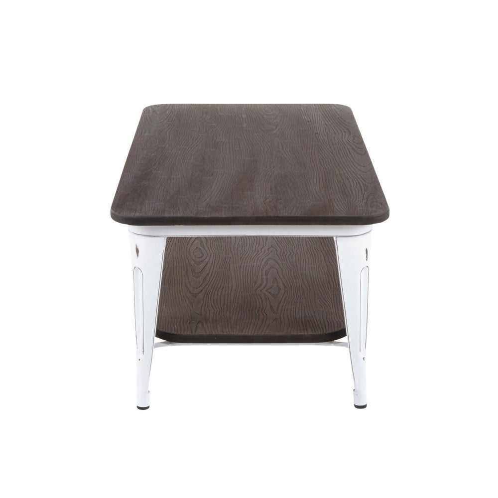 Carbon Loft Samira Wood and Metal Industrial Coffee Table - N/A
