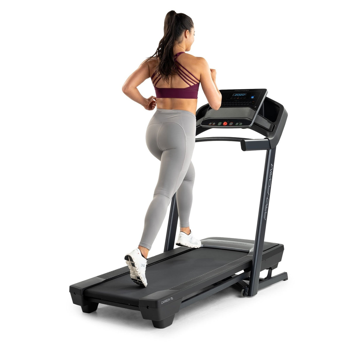 ProForm Carbon TL; Treadmill for Walking and Running with 5" Display, Built-In Tablet Holder and SpaceSaver Design