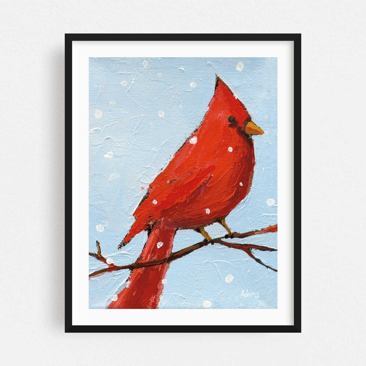 Cardinal I Painting Animals Birds Nature Vintage Art Print/Poster