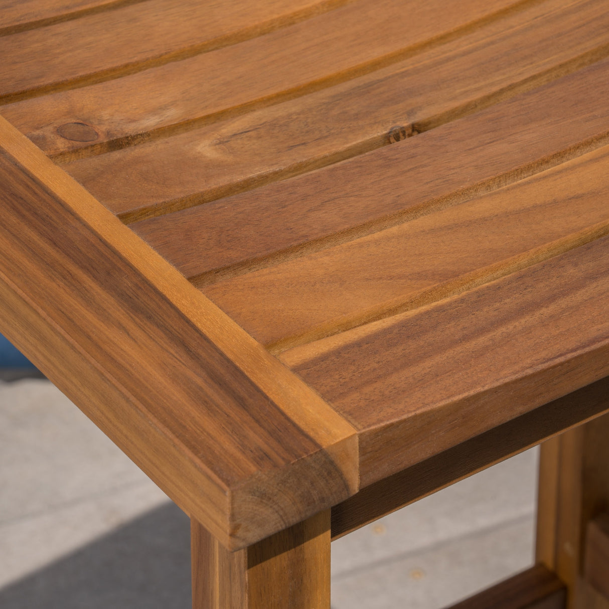 Caribbean Acacia Wood Outdoor Bar Stool (Set of 4) by Christopher Knight Home