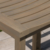 Caribbean Acacia Wood Outdoor Bar Stool (Set of 4) by Christopher Knight Home