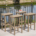 Caribbean Acacia Wood Outdoor Bar Stool (Set of 4) by Christopher Knight Home