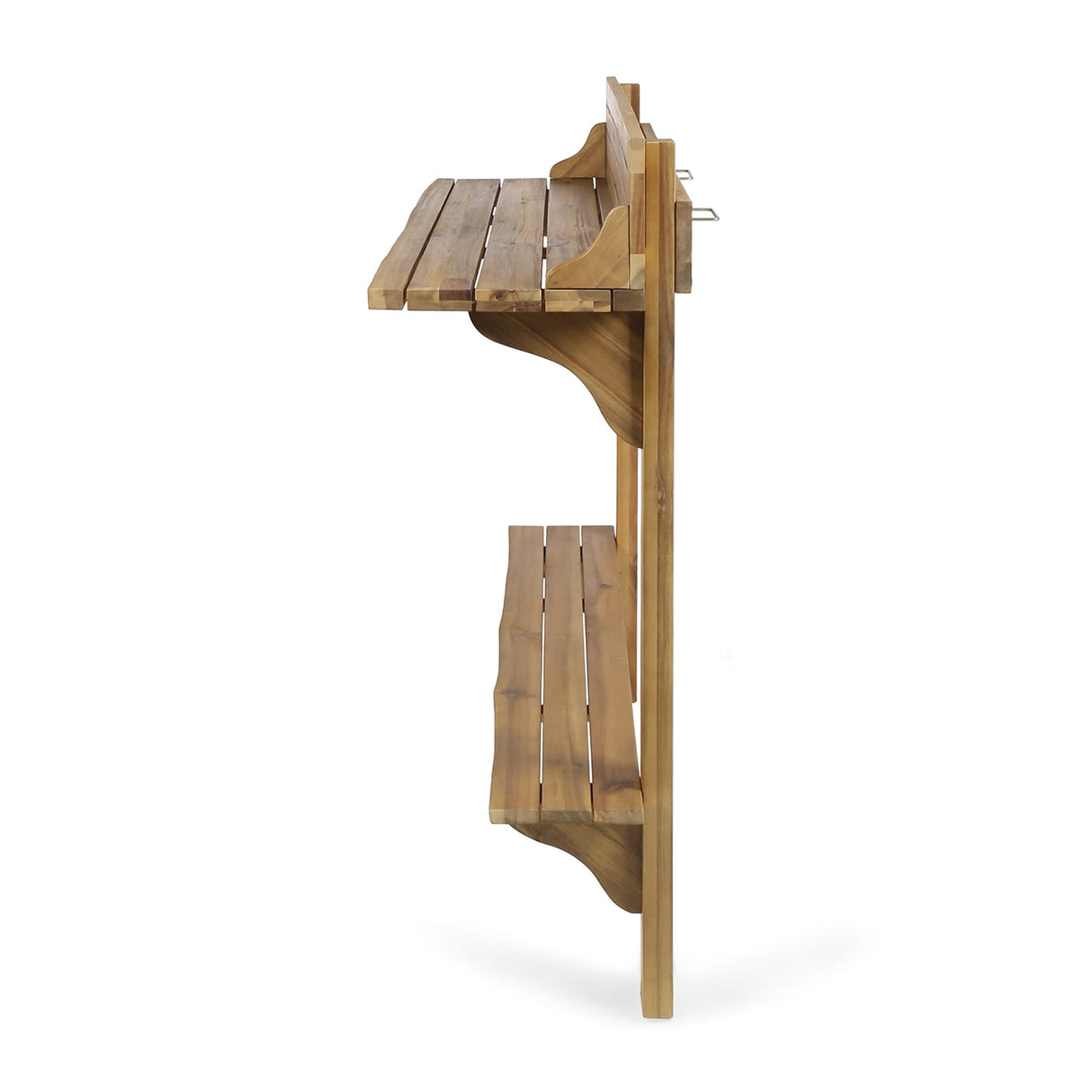 Caribbean Outdoor Acacia Balcony Bar Table by Christopher Knight Home - 48.00"L x 16.50"W x 49.75"H