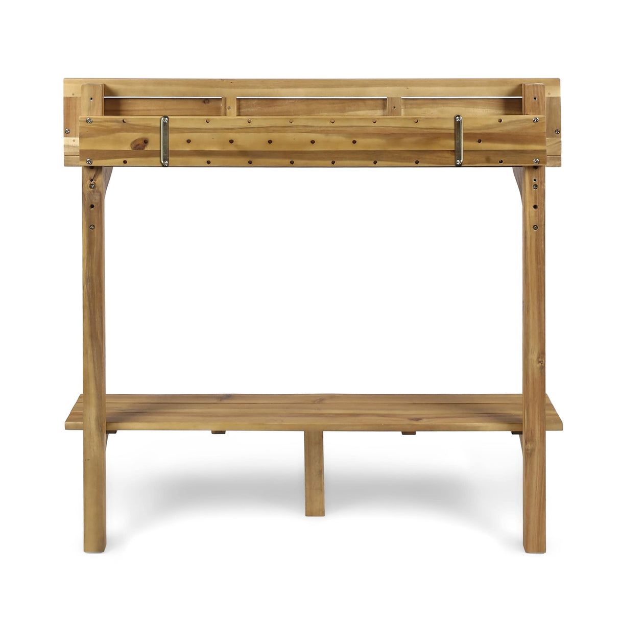 Caribbean Outdoor Acacia Balcony Bar Table by Christopher Knight Home - 48.00"L x 16.50"W x 49.75"H