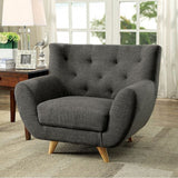Carin Midcentury Modern Chair, Gray