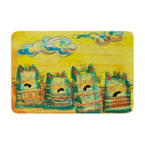 Carina Povarchik "Singing Cats" Memory Foam Bath Mat