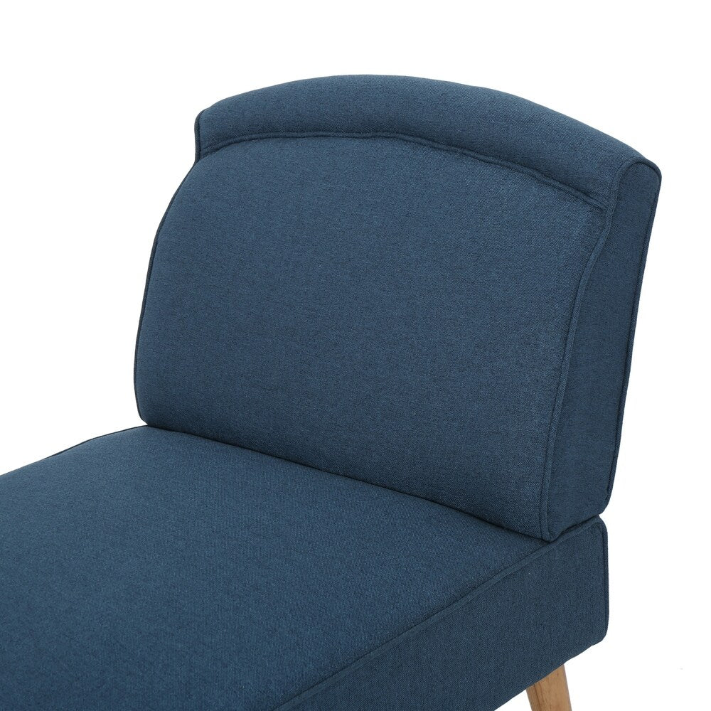 Carisia Mid Century Modern Fabric Chaise Lounge by Christopher Knight Home