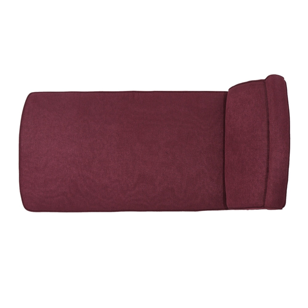 Carisia Mid Century Modern Fabric Chaise Lounge by Christopher Knight Home