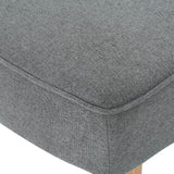 Carisia Mid Century Modern Fabric Chaise Lounge by Christopher Knight Home