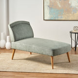 Carisia Mid Century Modern Fabric Chaise Lounge by Christopher Knight Home