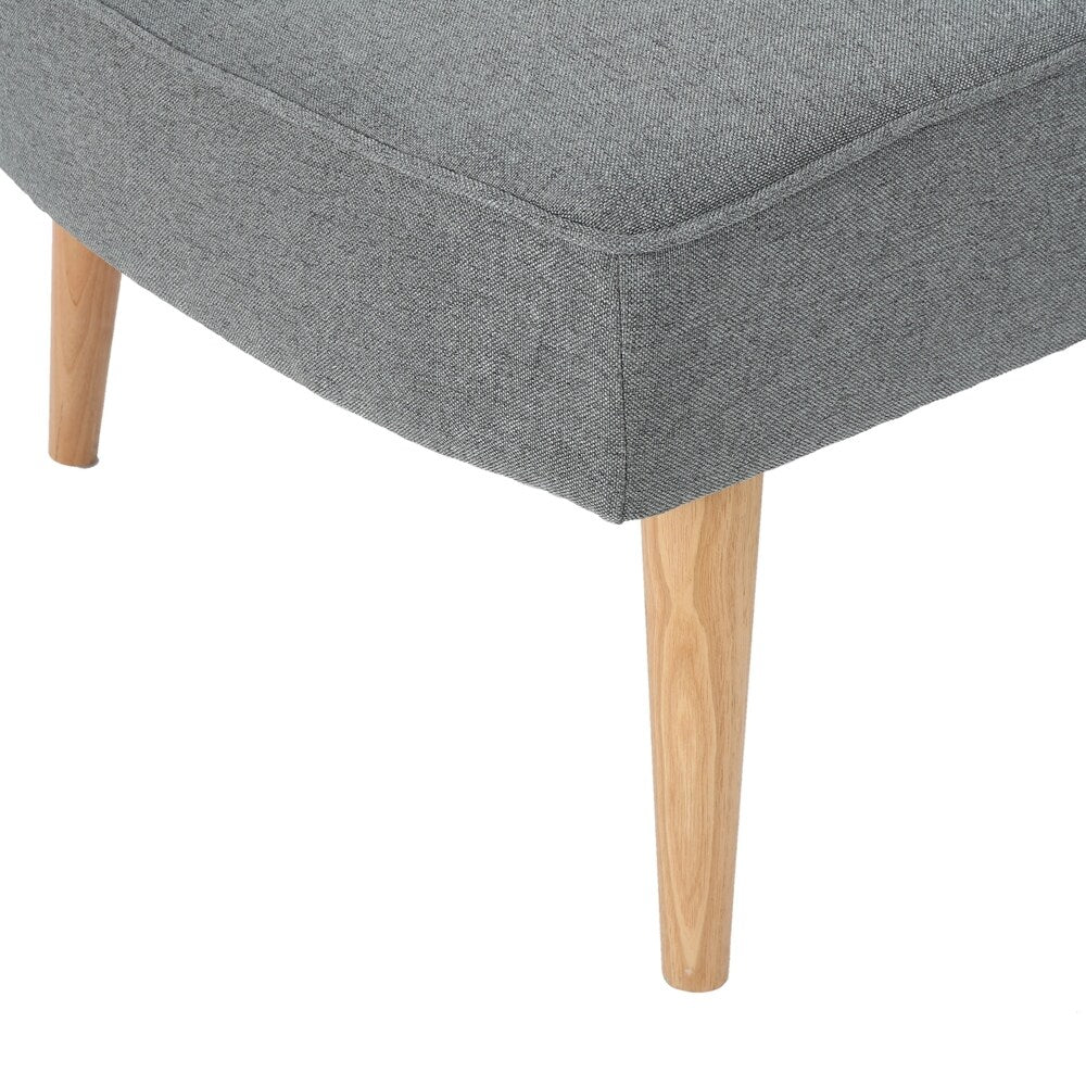 Carisia Mid Century Modern Fabric Chaise Lounge by Christopher Knight Home