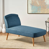 Carisia Mid Century Modern Fabric Chaise Lounge by Christopher Knight Home