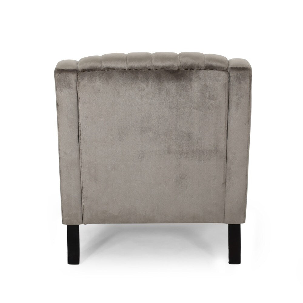 Carleson Velvet Glam Club Chair by Christopher Knight Home