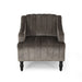 Carleson Velvet Glam Club Chair by Christopher Knight Home