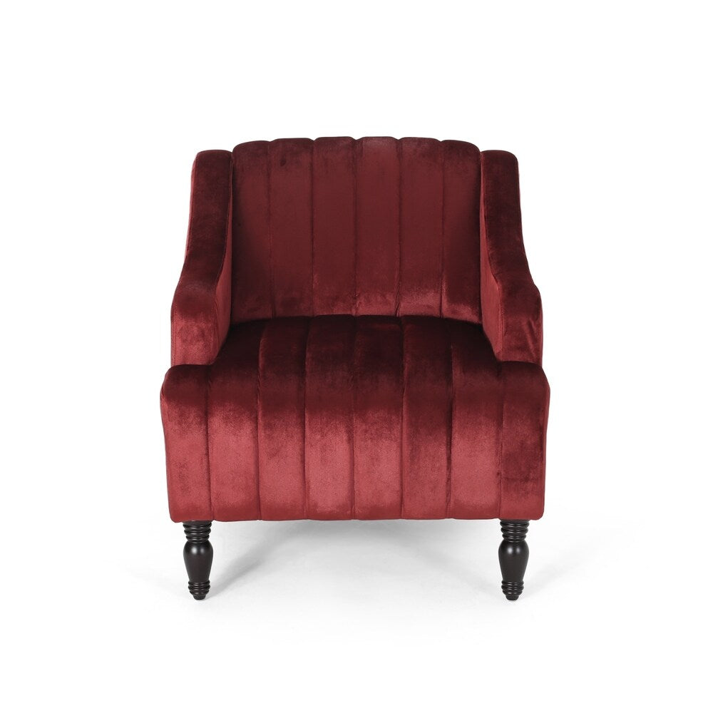 Carleson Velvet Glam Club Chair by Christopher Knight Home