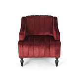 Carleson Velvet Glam Club Chair by Christopher Knight Home