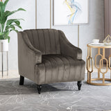 Carleson Velvet Glam Club Chair by Christopher Knight Home