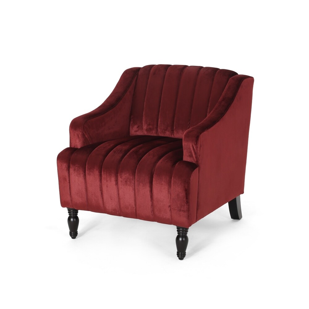 Carleson Velvet Glam Club Chair by Christopher Knight Home