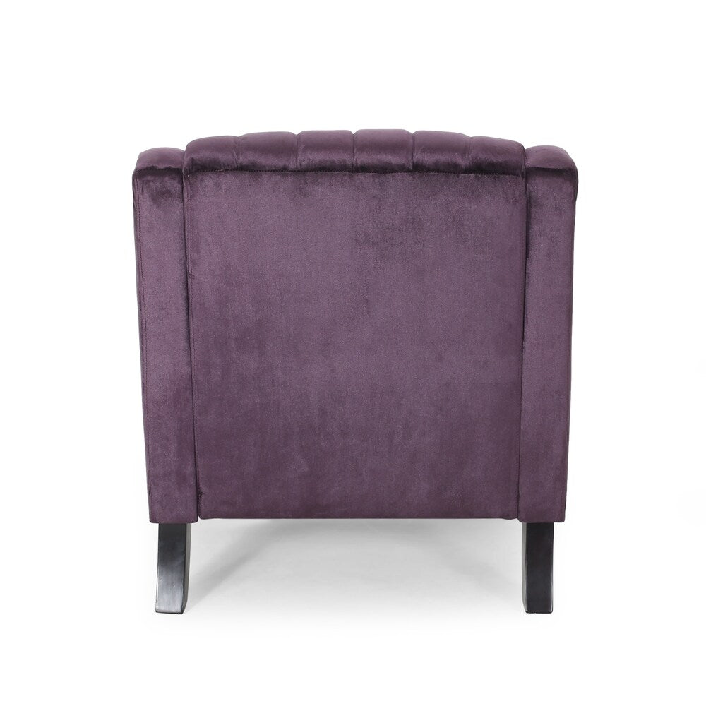 Carleson Velvet Glam Club Chair by Christopher Knight Home