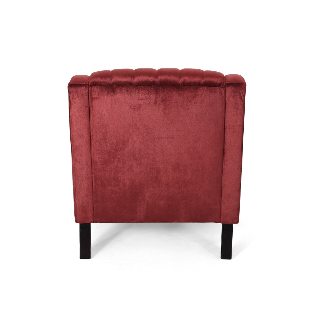 Carleson Velvet Glam Club Chair by Christopher Knight Home