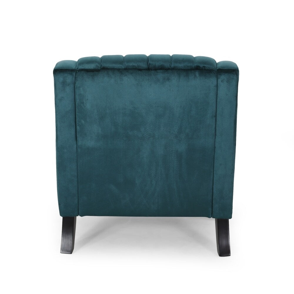 Carleson Velvet Glam Club Chair by Christopher Knight Home