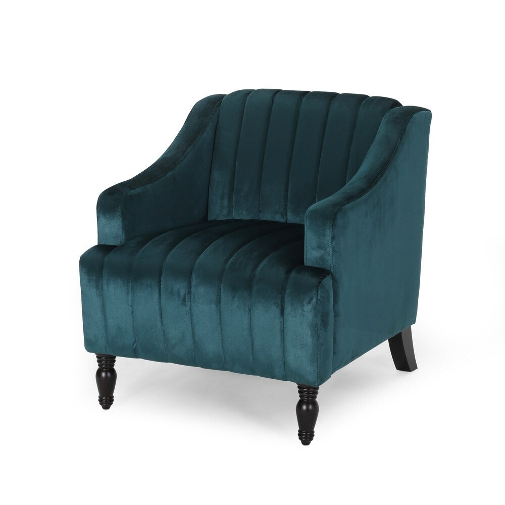 Carleson Velvet Glam Club Chair by Christopher Knight Home
