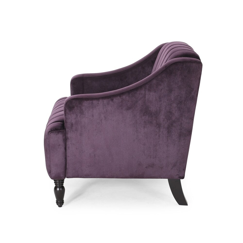 Carleson Velvet Glam Club Chair by Christopher Knight Home