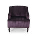 Carleson Velvet Glam Club Chair by Christopher Knight Home