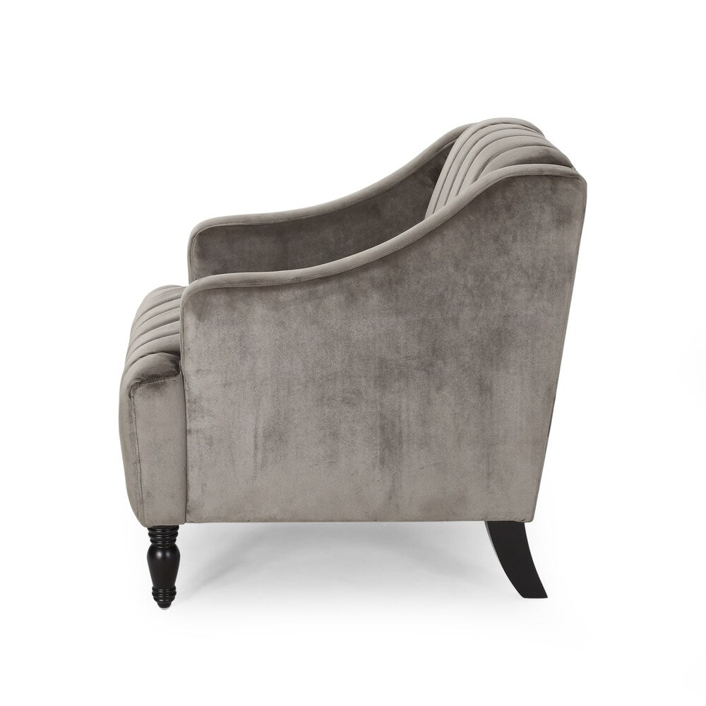 Carleson Velvet Glam Club Chair by Christopher Knight Home
