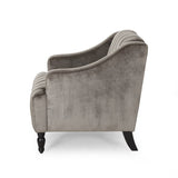 Carleson Velvet Glam Club Chair by Christopher Knight Home