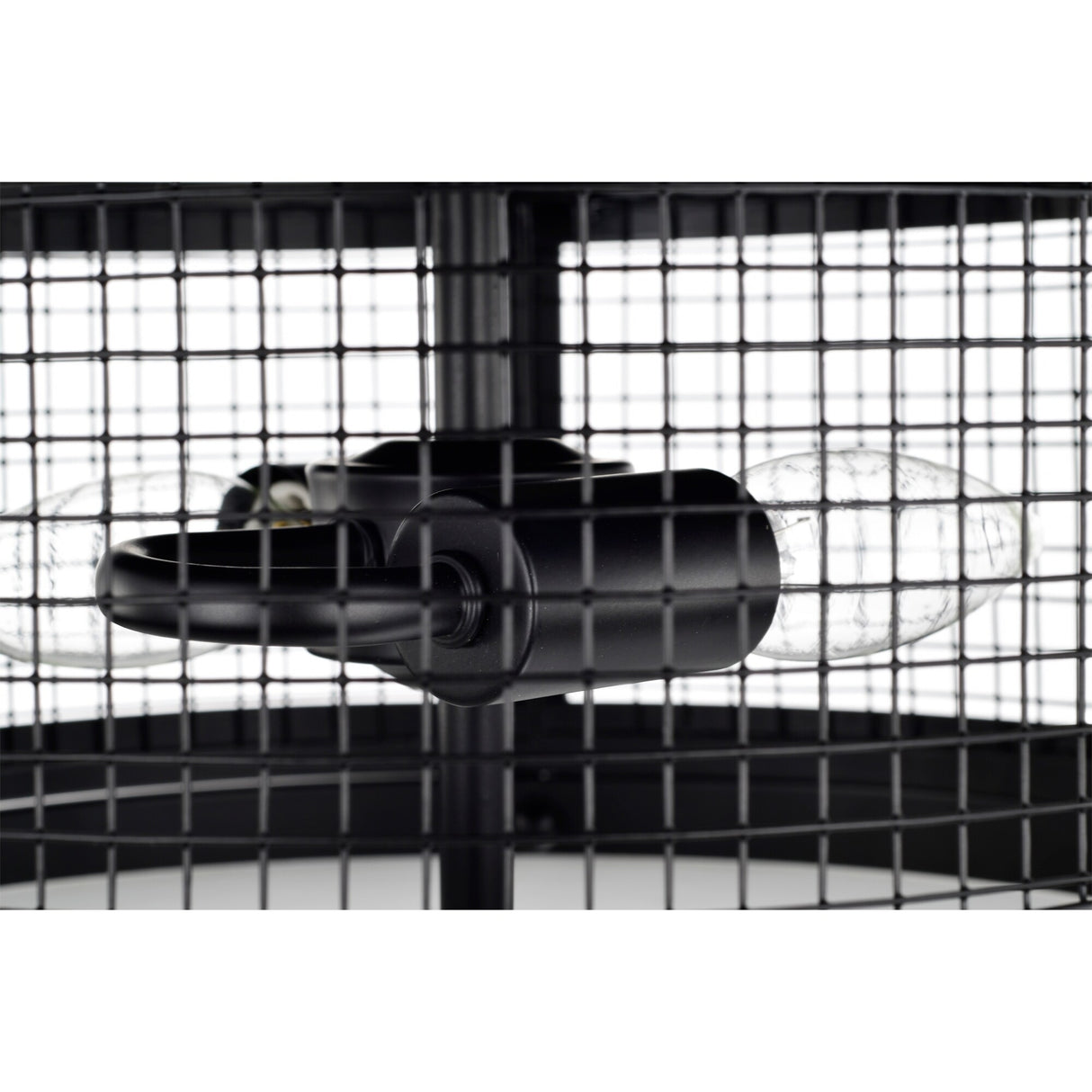 Carmella 25 Inch Industrial Style Lighted Ceiling Fan Cage with Remote