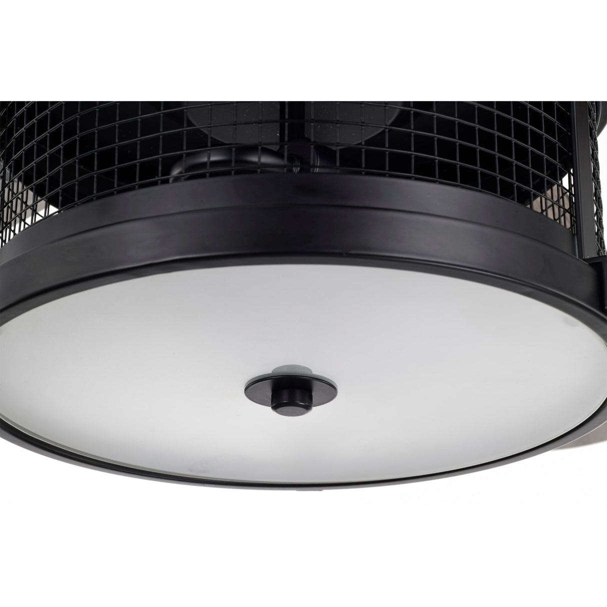 Carmella 25 Inch Industrial Style Lighted Ceiling Fan Cage with Remote