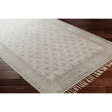 Livabliss Carnoustie Handmade Boho Border Cotton Area Rug