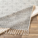Livabliss Carnoustie Handmade Boho Border Cotton Area Rug