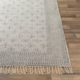 Livabliss Carnoustie Handmade Boho Border Cotton Area Rug