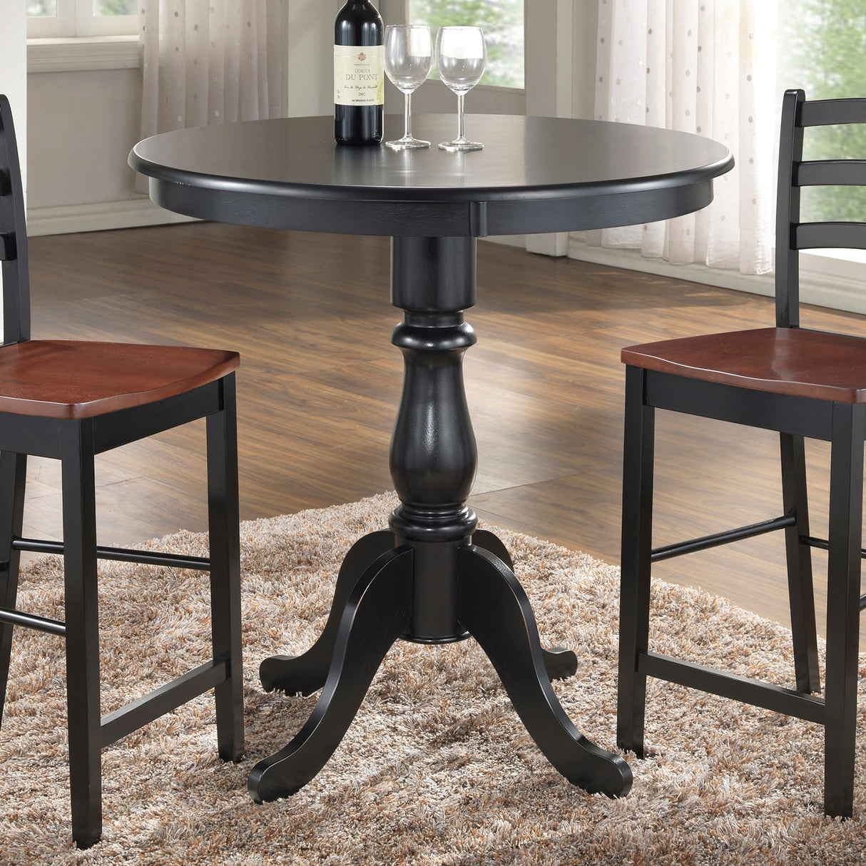 Carolina Living Fairview Round Pedestal Bar Table