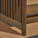 Carolina Outdoor Acacia Wood Loveseat and Coffee Table by Christopher Knight Home