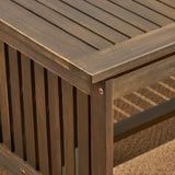 Carolina Outdoor Acacia Wood Loveseat and Coffee Table by Christopher Knight Home
