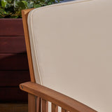 Carolina Outdoor Acacia Wood Loveseat and Coffee Table by Christopher Knight Home