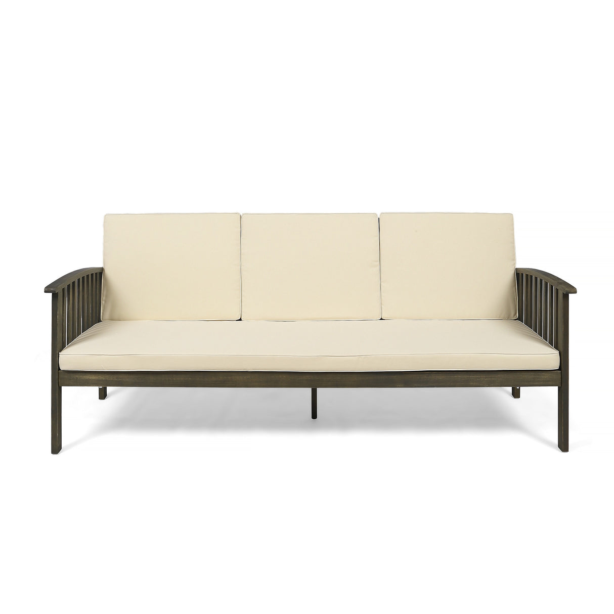Carolina Acacia Wood Outdoor Sofa by Christopher Knight Home